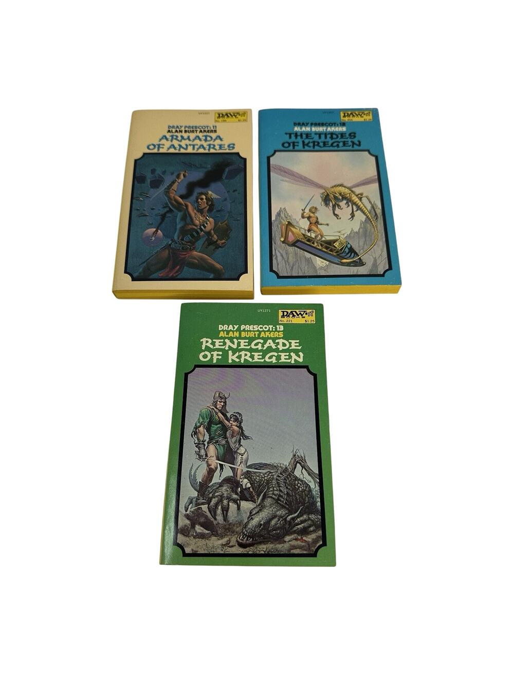 Lot of 3 Dray Prescot of Antares by Alan Burt Akers DAW 1st Print #11-#13